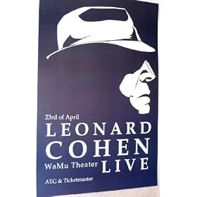 Leonard Cohen Poster - Concert I'm Your Man Various Postions