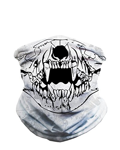 Iheartraves bear skull seamless rave mask all over print bandana