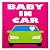 マグネットシートBABY IN CAR 反射タイプ (car_front)