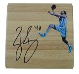 Ryan Bowen Autographed New Orleans Hornets Photo Floorboard, Photo of Ryan Signing for Us.