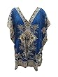 Royal Blue Poncho Kaftan Beach Wear Tunic