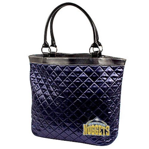 NBA Denver Nuggets Ladies Navy Blue Quilted Tote Bag