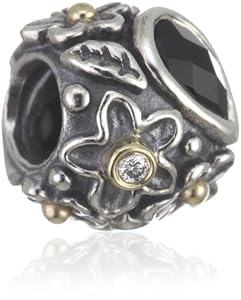 Pandora 790540O Flower dreams schwarz, 925 Sterling Silber & Onyx