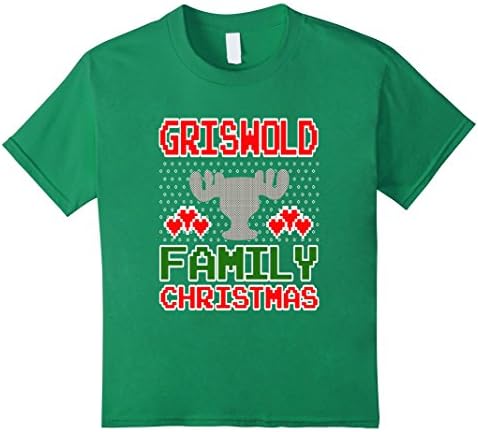 Kids FUNNY GRISWOLD FAMILY CHRISTMAS VACATION T-SHIRT Meme Moose 10 Kelly Green