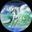 Espirit de la Mer 1000pc Round Jigsaw Puzzle by Kim McElroy