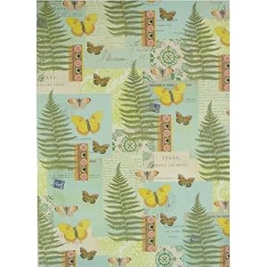 Cavallini Butterfly Ferns Ephemera Decoupage Gift Wrap Paper