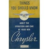 1937 CHRYSLER C-15 C15 C 15 Owners Manual User Guide by Chrysler