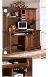BEAUTIFUL DESK/HUTCH IN RICH MAHOGANY FINISH