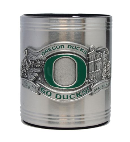 Oregon Ducks - College Stainless Steel Beverage Can Cooler