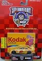 Sterling Marlin - 1998 Racing Champions - NASCAR 50th Anniversary - No. 4 Kodak Gold Chevrolet Monte Carlo - 1:64 Scale Die Cast Replica Car, Collector Card and Display Stand