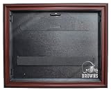Cleveland Browns Removable Face Jersey Display, Mahogany