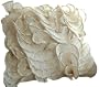db Sources Ivory Ruffles 24 By  24 Inch Decorative Pillow