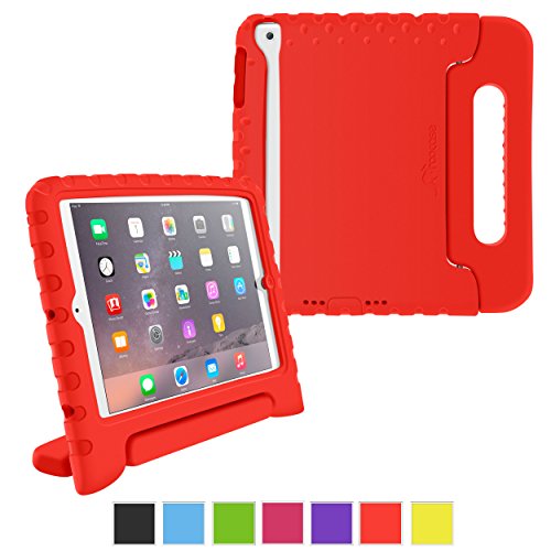 roocase iPad Mini 3 Case - KidArmor Kid Proof EVA iPad Mini 3 2 1 Convertible Handle with Kickstand Kids Friendly Protective Cover Case for Apple iPad Mini 3 2 1, Red