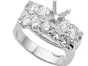1.80 cttw Round Diamonds Wedding Set by Karina B(tm) - Platinum LIFETIME WARRANTY