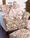 Tickled Pink Chair and Ottoman by Glenna Jean