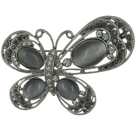 Vintage Asymetrical Butterfly Brooch