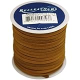 Realeather Crafts Deerskin Lace, Saddle Tan