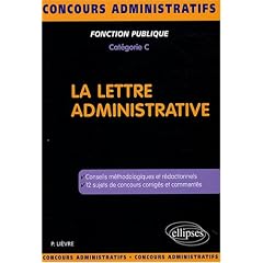 La lettre administrative : Cat�gorie C