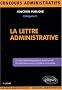 La lettre administrative : Cat�gorie C