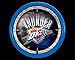 Oklahoma City Thunder Plasma Clock