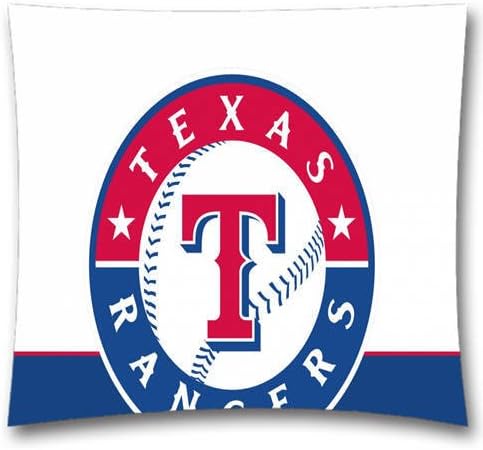 Popular Cotton Linen DIY Decorative Pillowcases Throw Pillow Cushion Cover For MLB,,Personalized texas rangers Custom Pillowcase,Cover Size:18x18Inch
