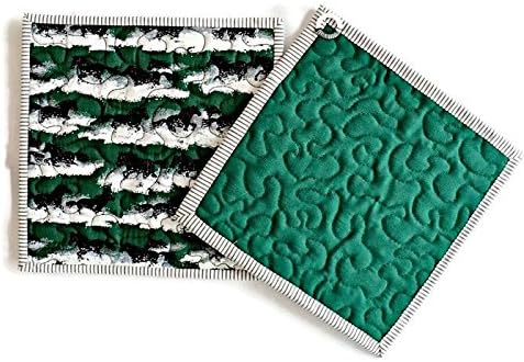 Quilted Black Stallion Horse Pot Holders (Set of 2)