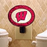 Wisconsin Badgers Memory Company Art Glass Night Light NCAA College Athletics Fan Shop Sports Team Merchandise