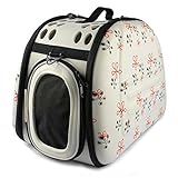 Pet Artist® Soft-sided Portable Puppy Doggie Kitten Carrier,Beige Small Medium Cat Dog Crate or Luggage for Travel Outdoor