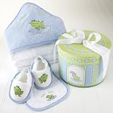 Finley the Frog Four-Piece Hat Box Bath Time Gift Set
