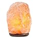 Hemingweigh Himalayan Salt Lamp Glow Hand Carved Natural Crystal with Genuine Wood Base 8 to 10 Inch Lamp, On and Off Switch Bulb