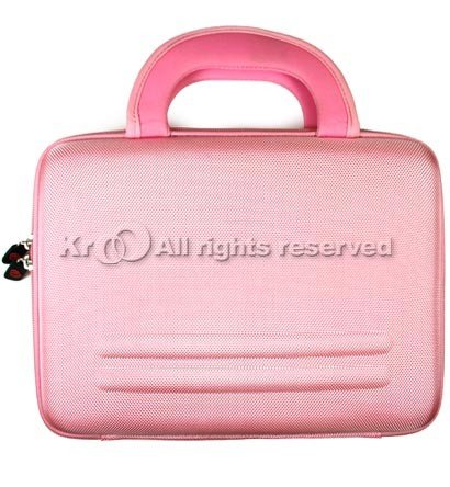 pink netbook case for hp mini laptop/notebok 8.9″-10.2″ includes a free leather neck lanyard