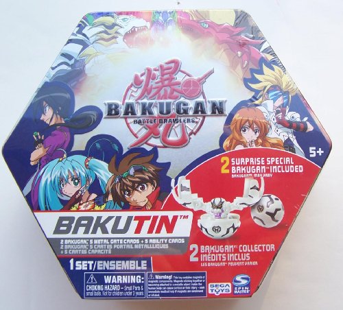 Bakugan Battle Brawlers Bakutin Game Black Collectors Tin Series 2