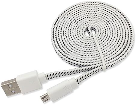 OpeMed(TM) High quality 6 ft Micro-USB Sync and Charge USB Data Cable for Samsung, HTC, LG and Other Smartphone (6FT White)