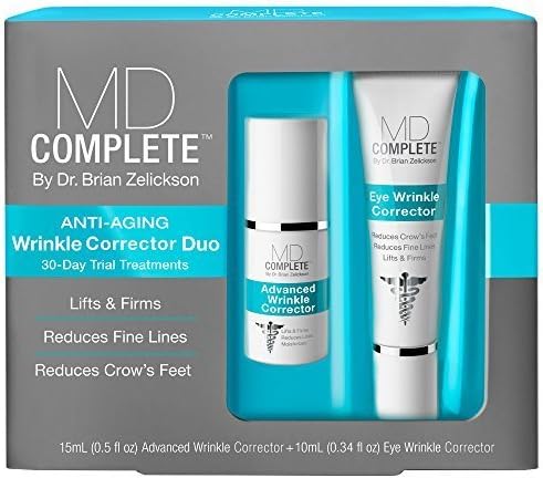 MD Complete Wrinkle Corrector Duo 30-Day Kit Anti-Aging by Dr. Brian Zelickson by MD Complete