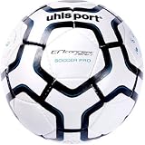 Uhlsport TCPS Soccer Pro Soccer Ball, White/Black, 5