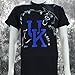 University of Kentucky Wildcats UK Basketball UK Highlight T Shirt Black