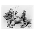 Historic Print (L): [Man poking fat man in stomach]