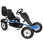 TecTake Go Kart Coche con Pedales azul