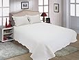 All for You 3pc Reversible Quilt Set, Bedspread, and Coverlet-100" x 90"-white (king)