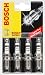 Produkt-Bild: Bosch 0242222804 Z&uuml;ndkerze Super 4 FR91X - KSN 520  - 4er Set