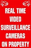 Hunting Video Survellance Warning Sign-Quality Aluminum-18x12