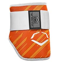 EvoShield MLB Batters Speed Stripe Elbow Guard, Orange, Adult
