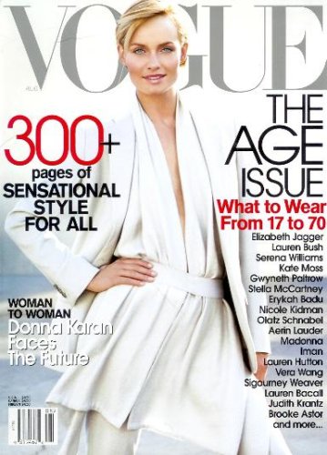 Vogue Magazine - August 2001: Amber Valletta, Kate Moss, Elizabeth Jagger & More