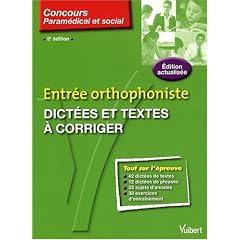 Dict�es et textes � corriger : Entr�e orthophoniste