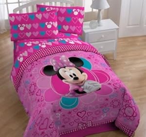 Disney Minnie Mouse Bow-tique Twin Sheet Set