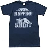 PEANUTS SNOOPY The OFFICIAL NAPPING SHIRT Navy Soft Tee Licensed at Blue Devil Clothing