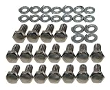 Ford Small Block Oil Pan Hex Bolts Kit - Chrome