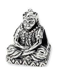 Reflection Beads Silver Enlightened Buddha Religious Bead