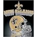 New Orleans Saints Light Weight Fleece NFL Blanket (Grid Iron) (50"x60")