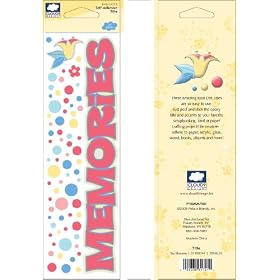 Fiskars 01-003140 Cloud 9 Design Bay Blossoms Collection Title Rain Dots Epoxy Stickers